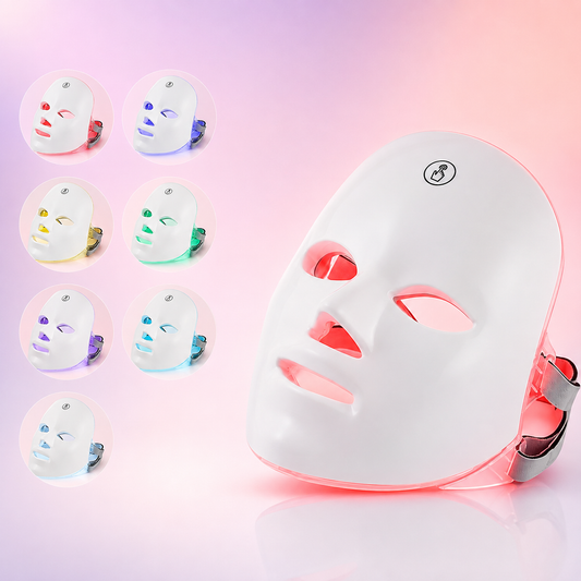 Máscara LED Facial 7 Colores — Terapia de Luz Antiedad