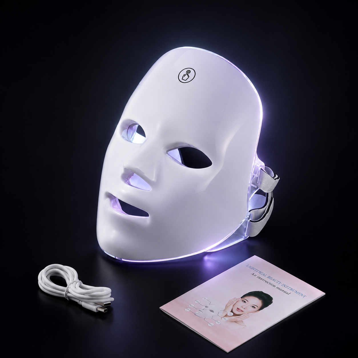 Máscara LED Facial 7 Colores — Terapia de Luz Antiedad