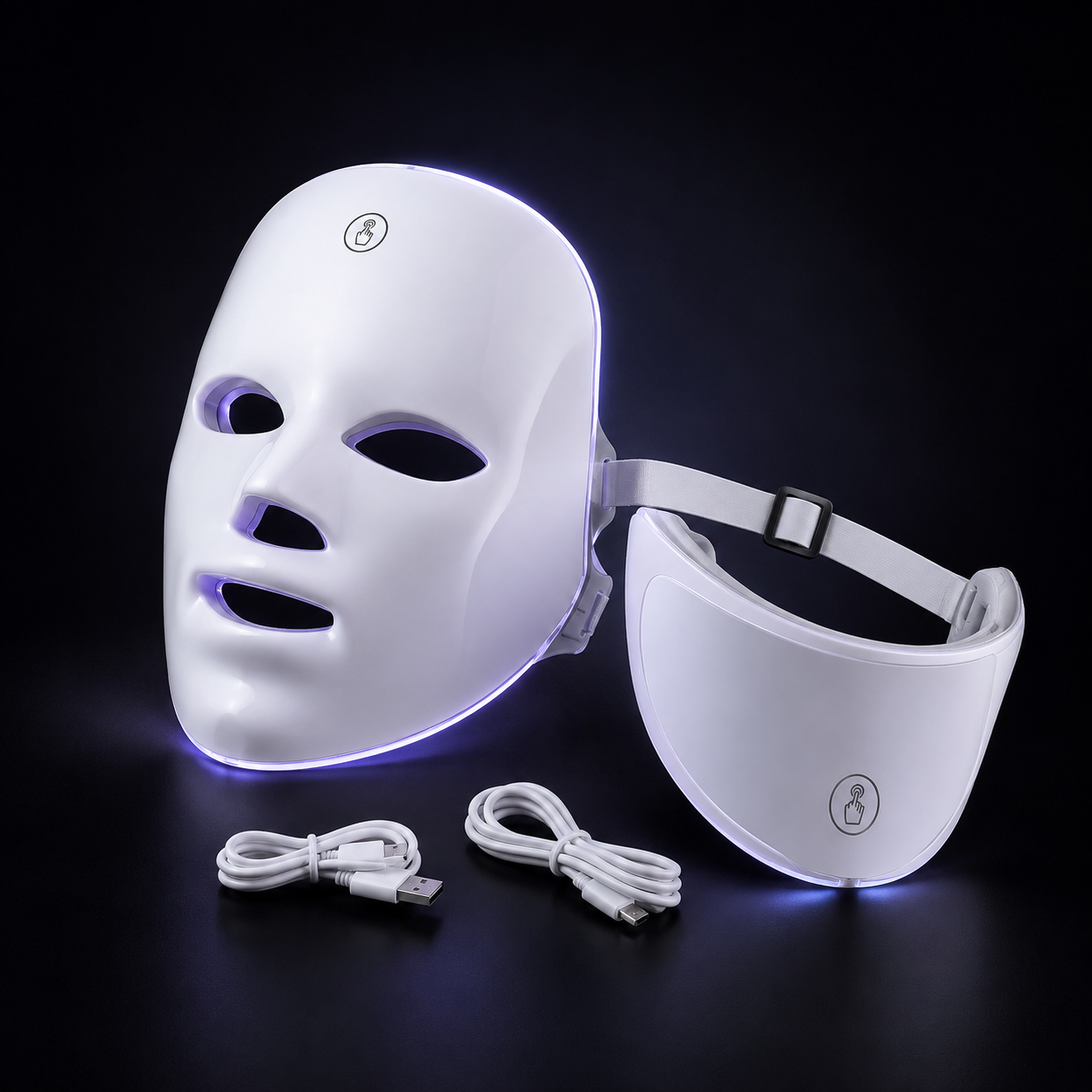 Máscara LED Facial 7 Colores — Terapia de Luz Antiedad