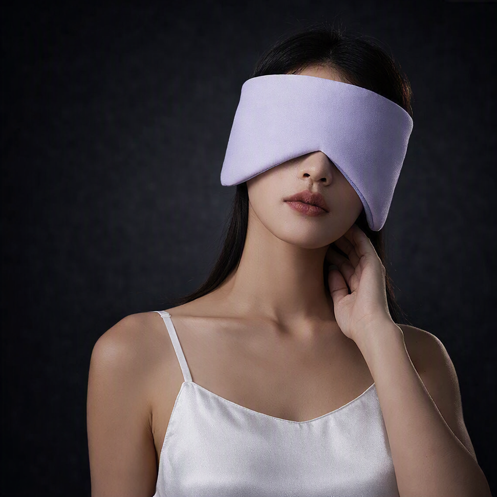 Antifaz para Dormir de Seda Helada — Bloqueo Total de Luz